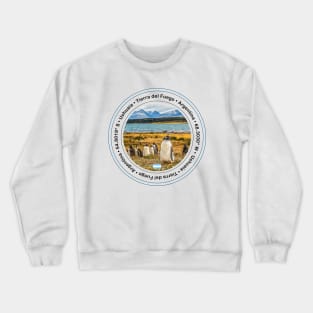 Ushuaia Tierra del Fuego Circle Design Crewneck Sweatshirt